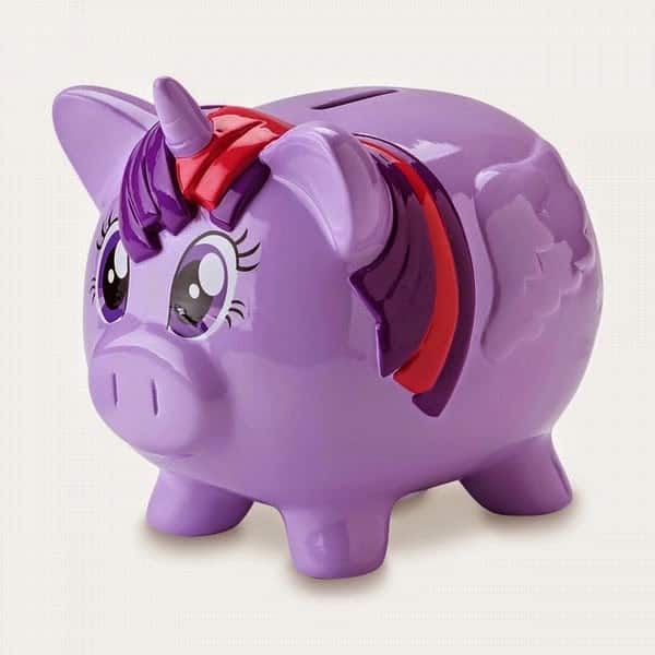 unicorn plush piggy bank